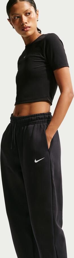 Nike Phoenix Fleece Oversized joggingbroek met hoge taille voor dames Zwart - Foto 8