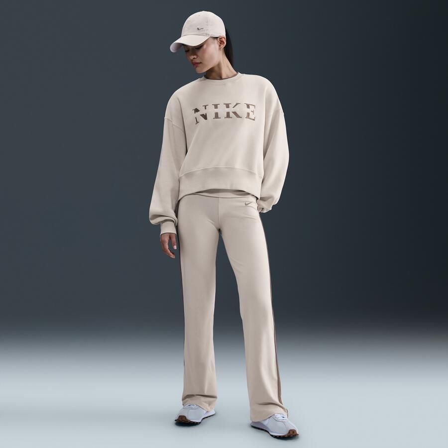 Nike Phoenix Fleece oversized sweatshirt met ronde hals voor dames Bruin - Foto 3