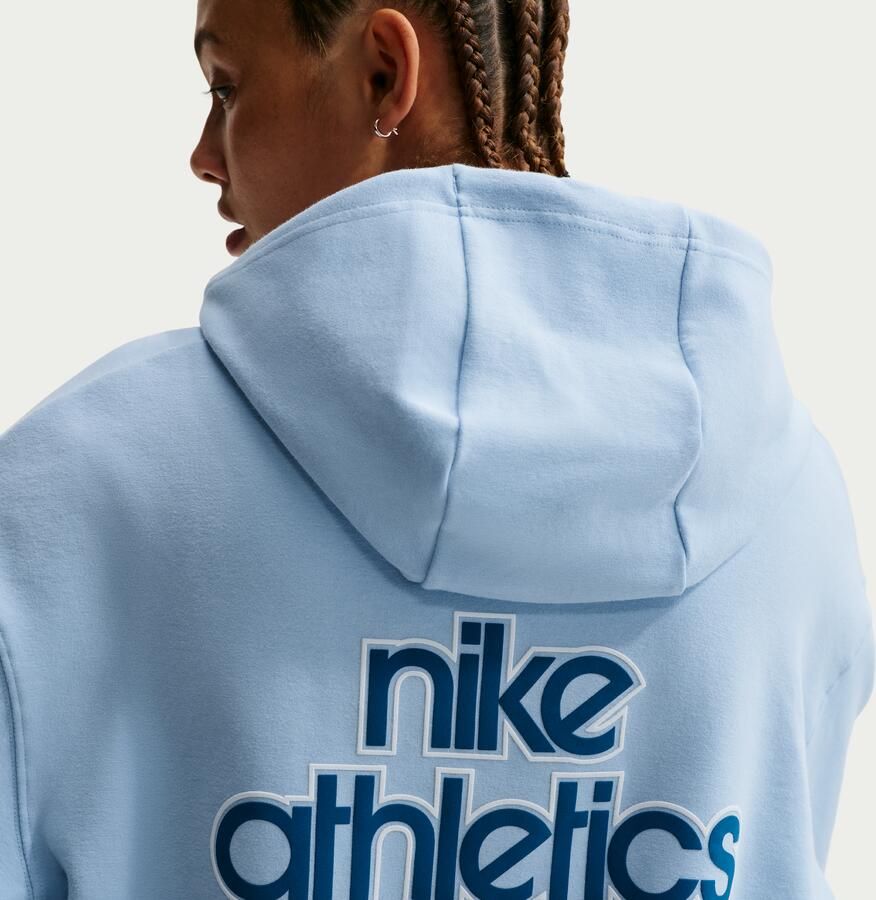 Nike Phoenix Fleece pull-over hoodie voor dames Blauw - Foto 2