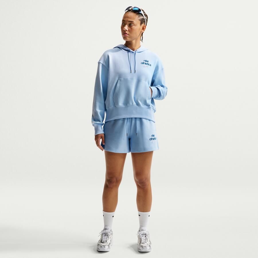 Nike Phoenix Fleece pull-over hoodie voor dames Blauw