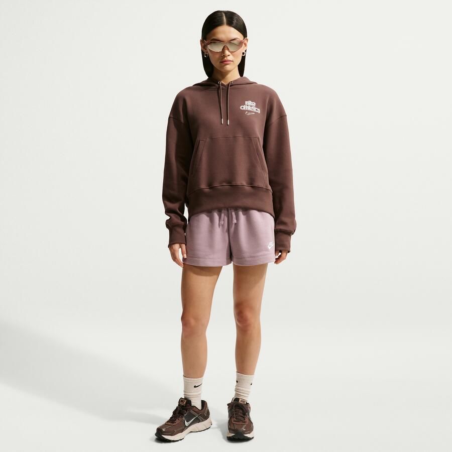 Nike Phoenix Fleece pull-over hoodie voor dames Bruin - Foto 3