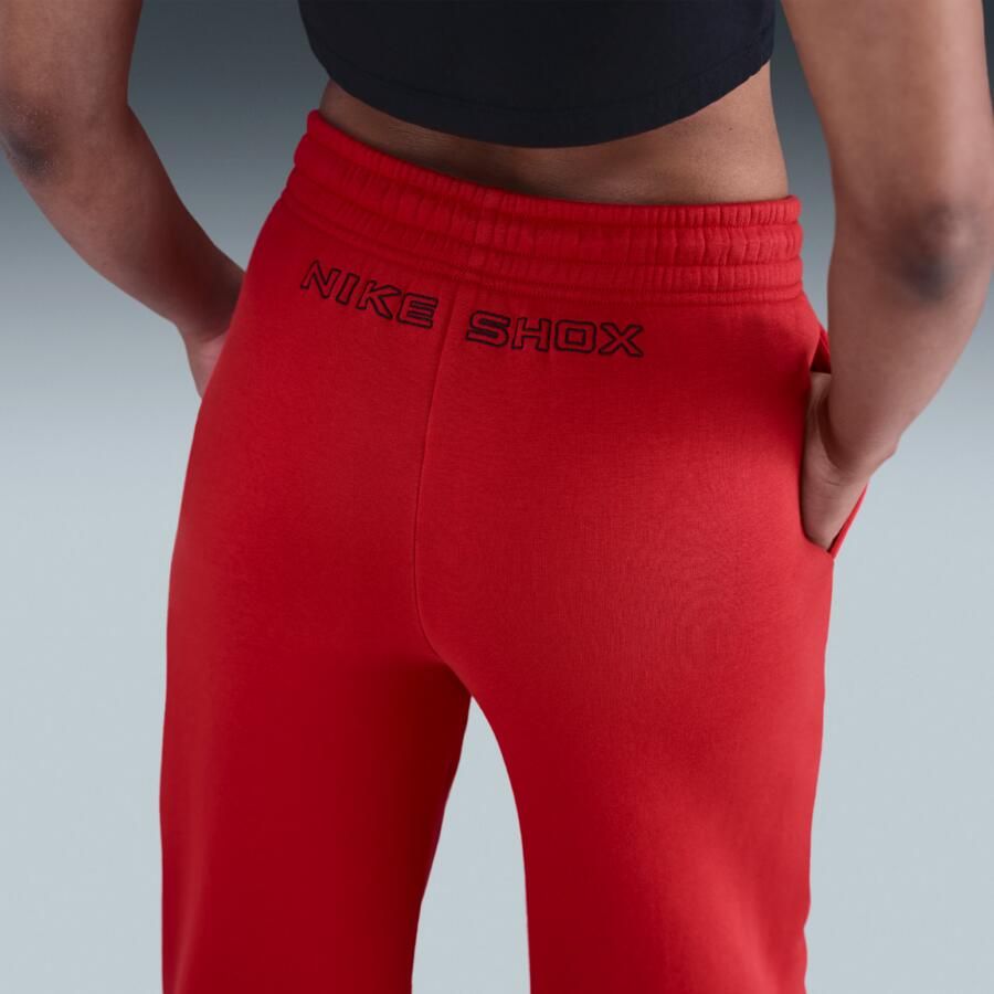Nike Phoenix Fleece Show damesbroek met hoge taille Rood - Foto 2