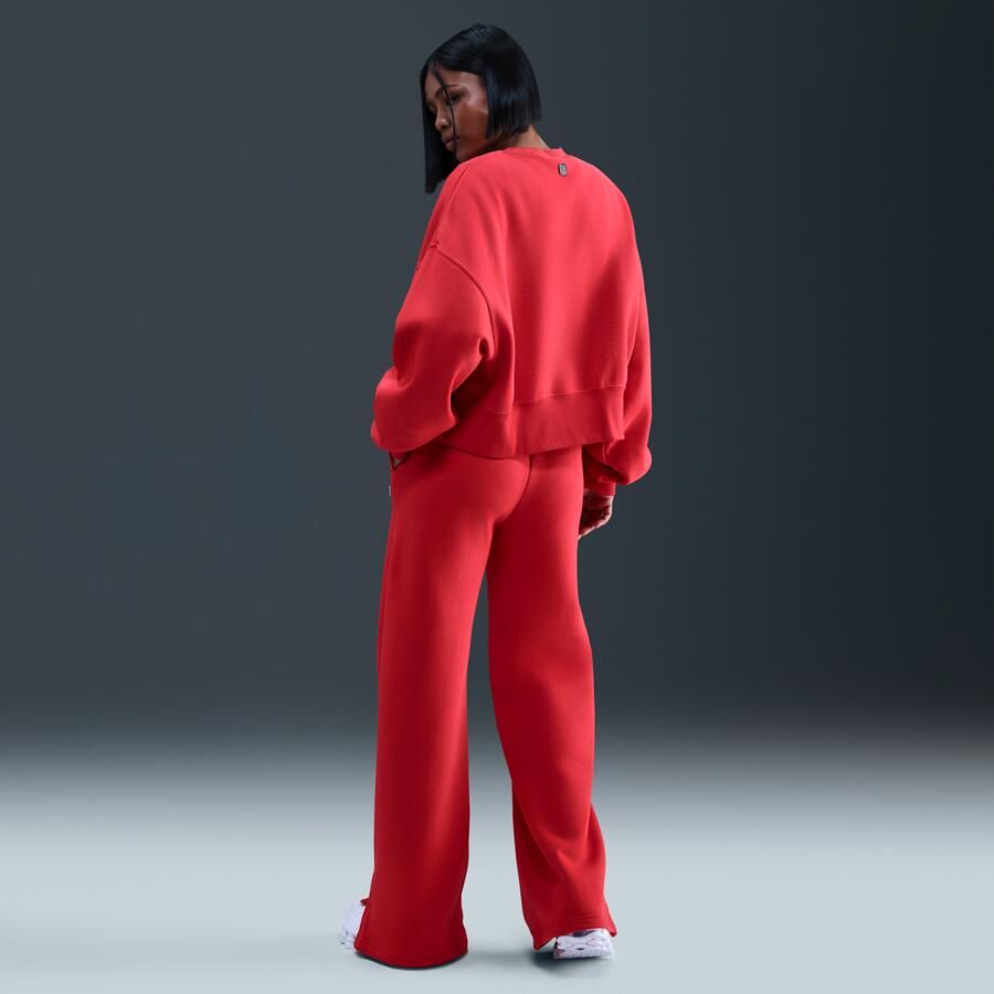 Nike Phoenix Fleece Show damesbroek met hoge taille Rood - Foto 3