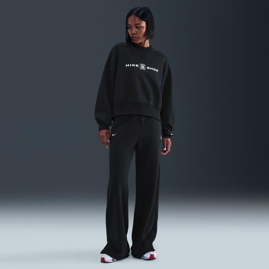 Nike Phoenix Fleece Show damesbroek met hoge taille Zwart - Foto 3