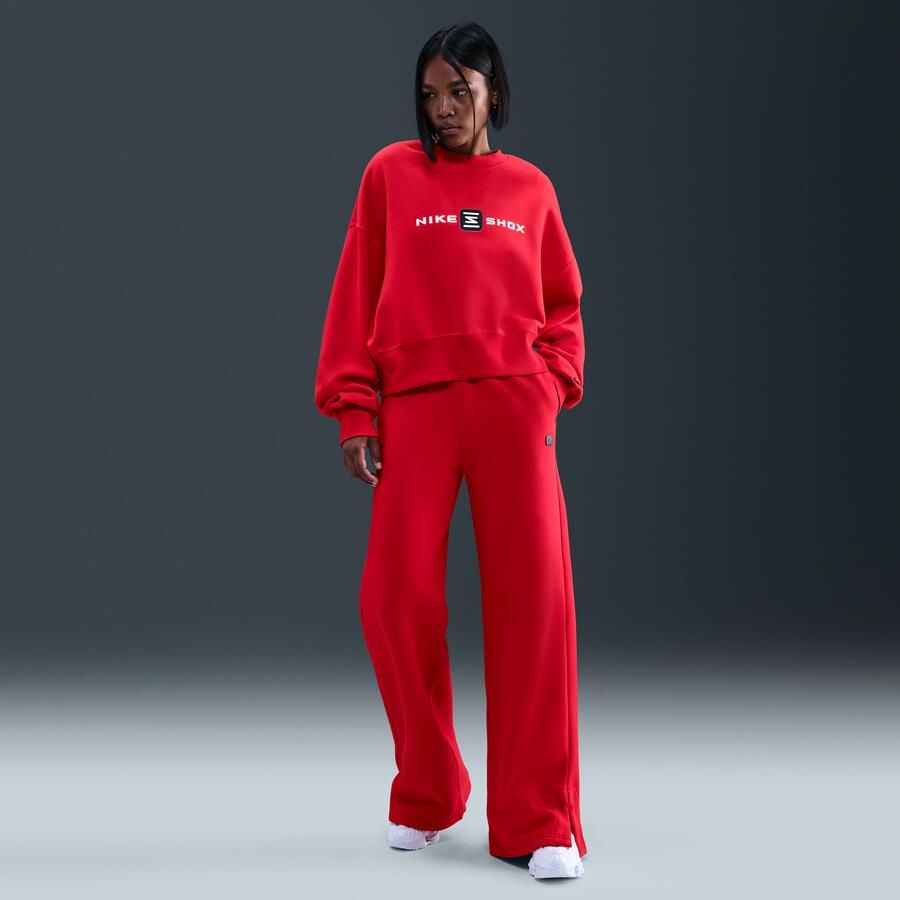 Nike Phoenix Fleece Shox oversized sweatshirt met ronde hals voor dames Rood - Foto 3