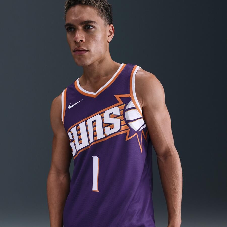 Nike Phoenix Suns City Edition Swingman NBA-jersey met Dri-FIT Paars - Foto 4
