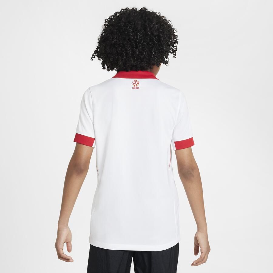 Nike Polen 2024 25 Stadium Thuis Dri-FIT replica voetbalshirt voor kids Wit - Foto 4