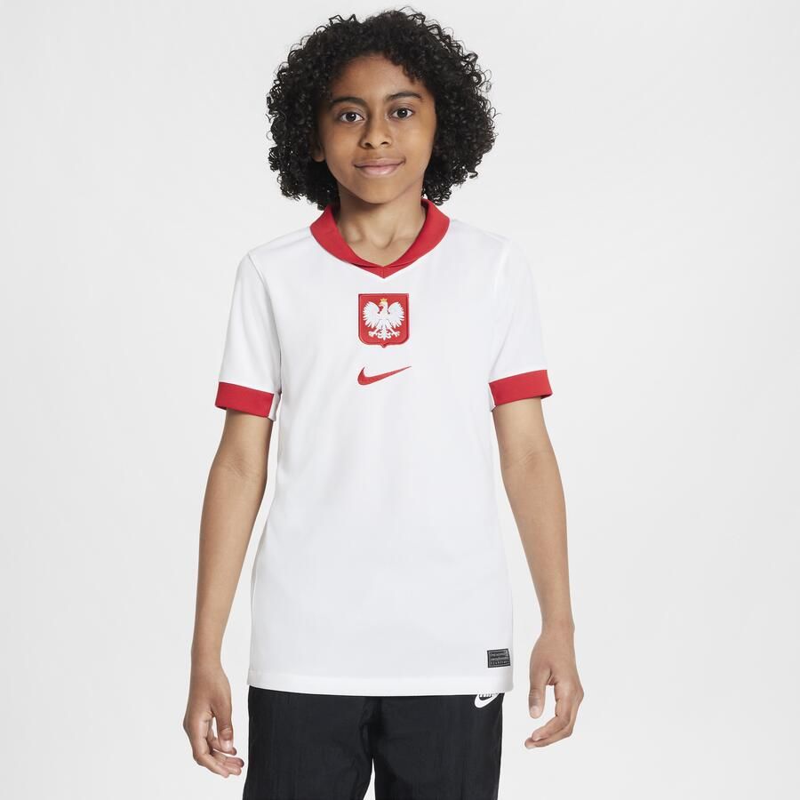 Nike Polen 2024 25 Stadium Thuis Dri-FIT replica voetbalshirt voor kids Wit - Foto 3