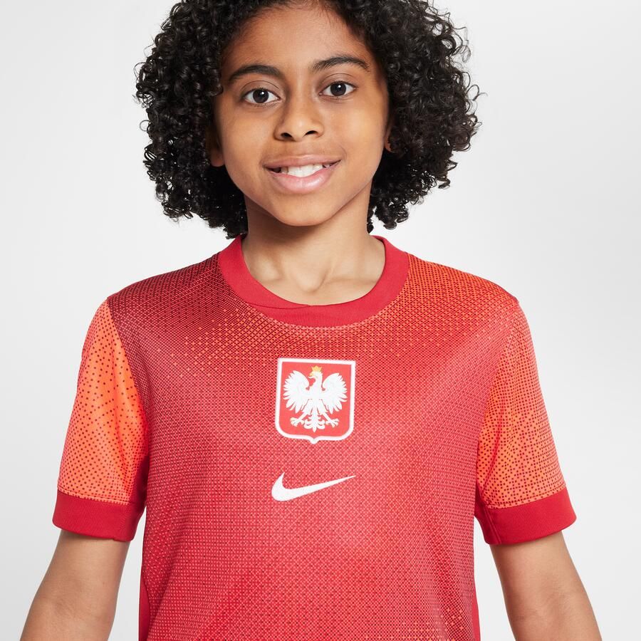 Nike Polen 2024 25 Stadium Uit Dri-FIT replica voetbalshirt voor kids Rood - Foto 2