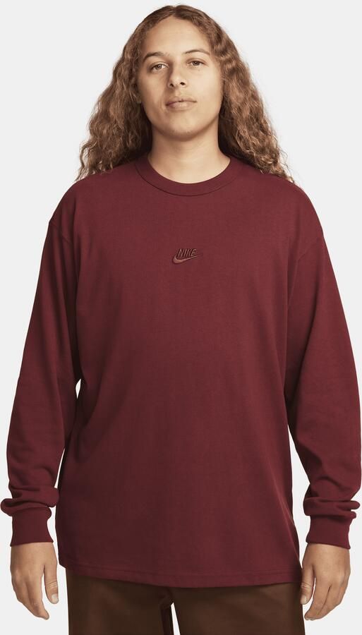 Nike Premium Essentials T-shirt met lange mouwen voor heren Rood - Foto 3