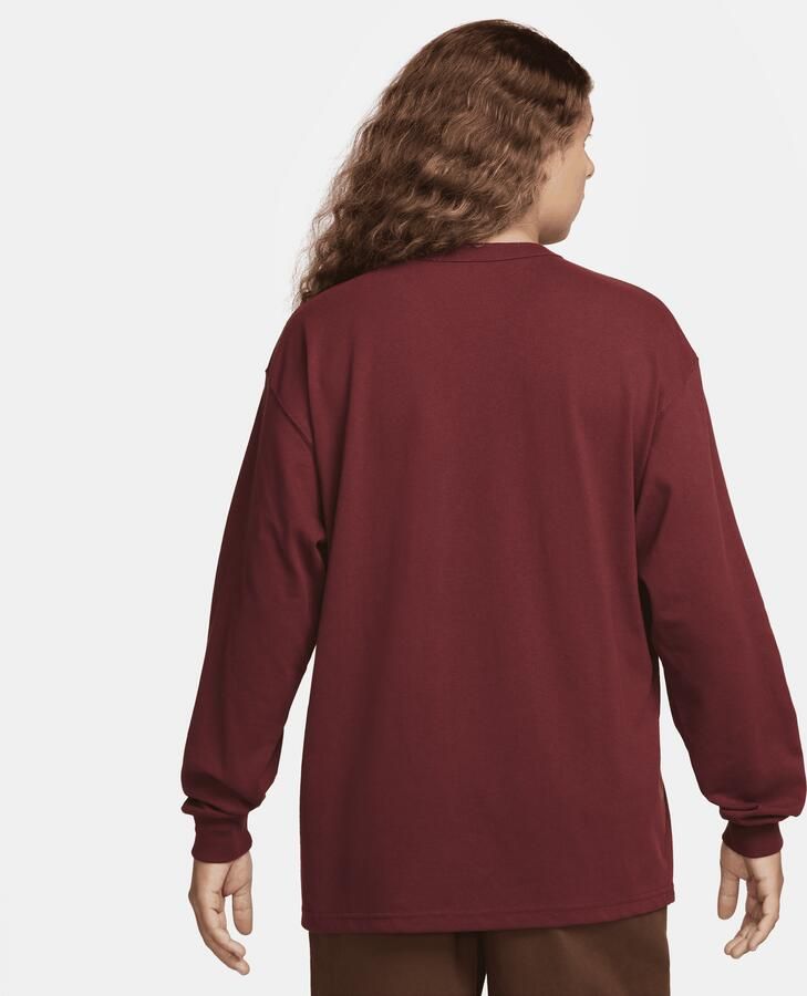 Nike Premium Essentials T-shirt met lange mouwen voor heren Rood - Foto 4