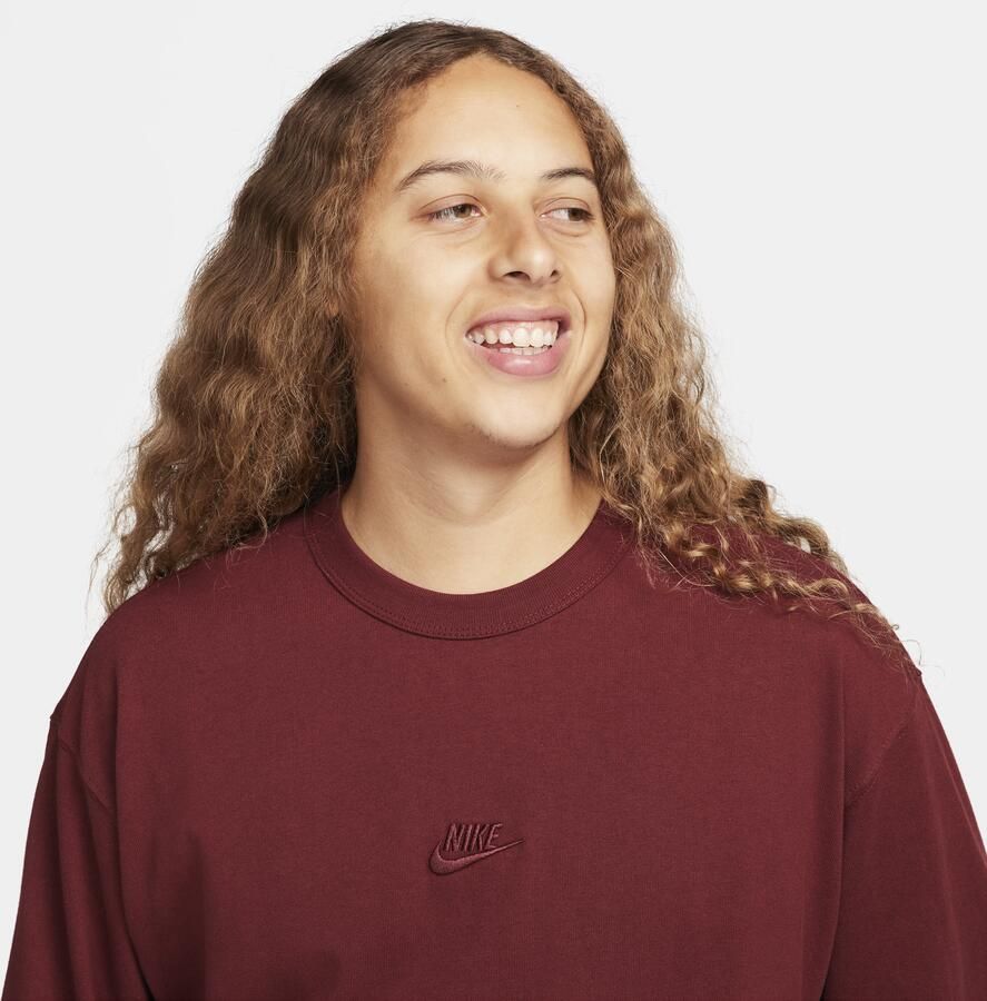 Nike Premium Essentials T-shirt met lange mouwen voor heren Rood - Foto 2