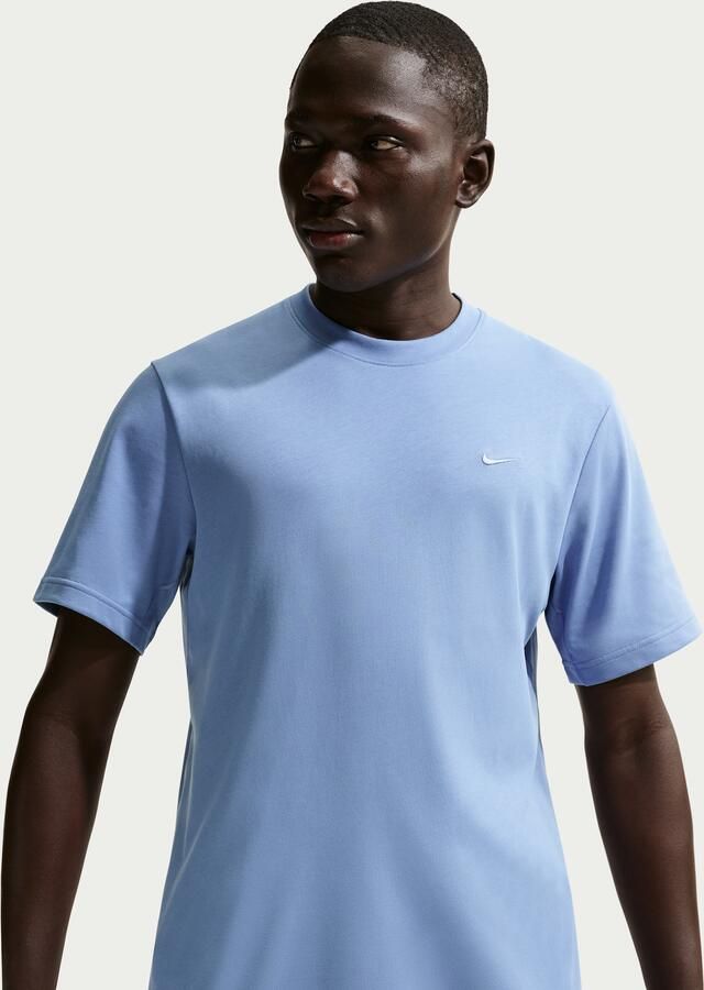 Nike Primary Dri-FIT multifunctionele herentop met korte mouwen Blauw