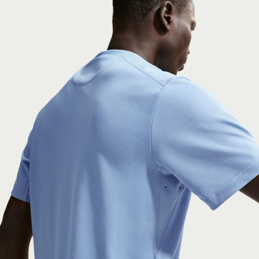 Nike Primary Dri-FIT multifunctionele herentop met korte mouwen Blauw - Foto 2
