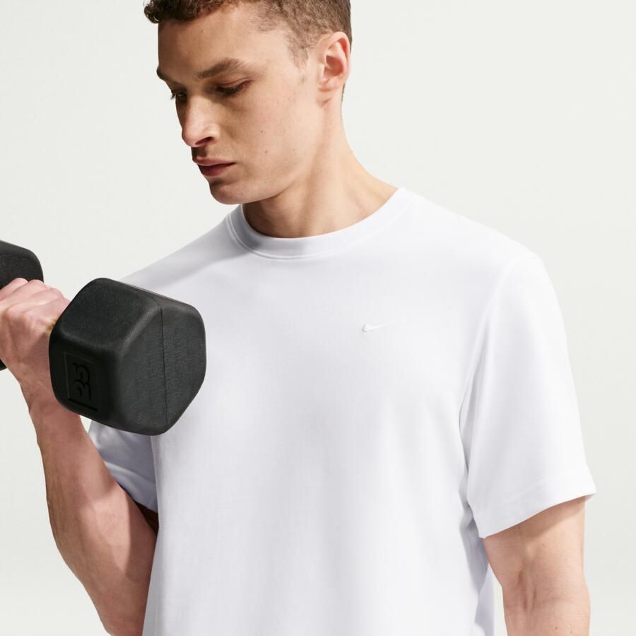 Nike Primary Dri-FIT multifunctionele herentop met korte mouwen Wit - Foto 3