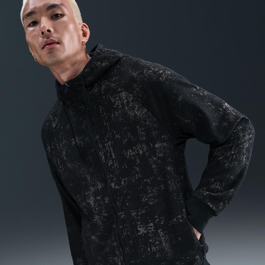 Nike Primary Therma-FIT hoodie met rits voor heren Zwart - Foto 4