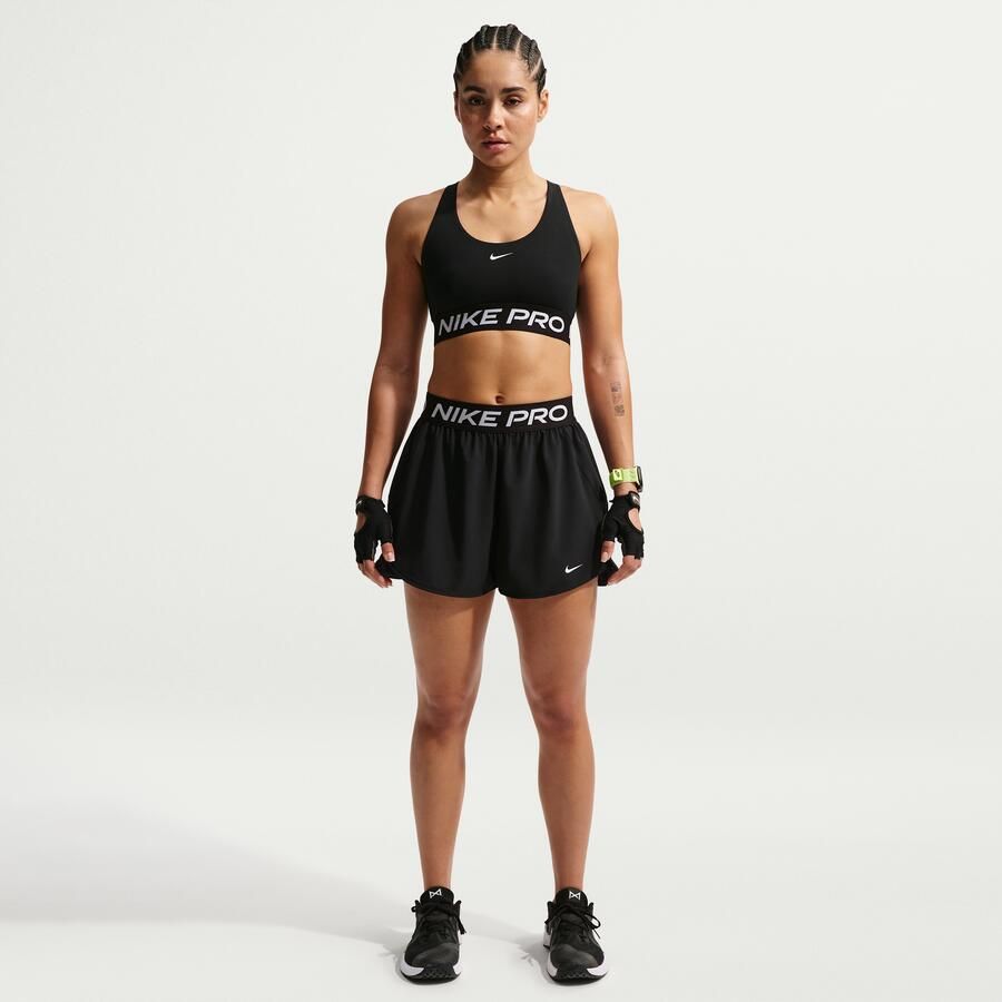Nike Pro 2-in-1 damesshorts Zwart