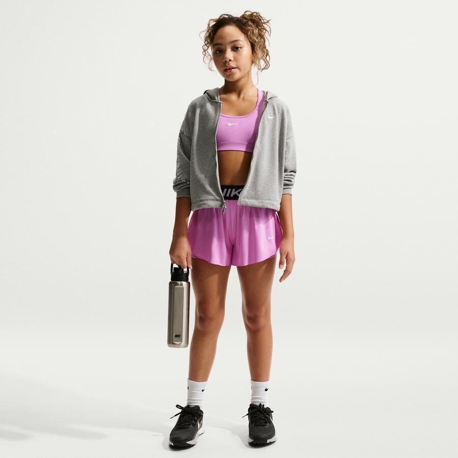 Nike Pro 2-in-1 Dri-FIT shorts voor meisjes Paars - Foto 4