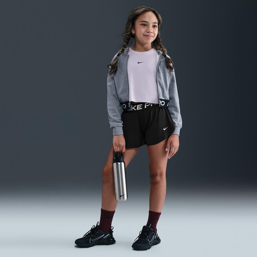 Nike Pro 2-in-1 Dri-FIT shorts voor meisjes Zwart - Foto 4