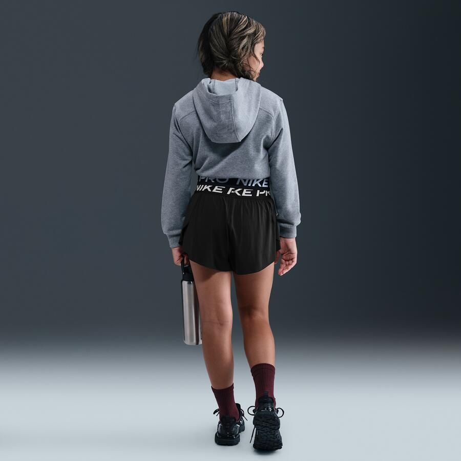 Nike Pro 2-in-1 Dri-FIT shorts voor meisjes Zwart - Foto 3