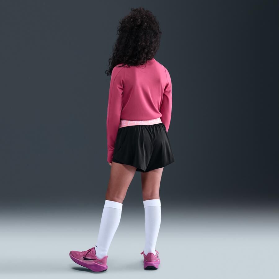 Nike Pro 2-in-1 Dri-FIT shorts voor meisjes Zwart - Foto 3