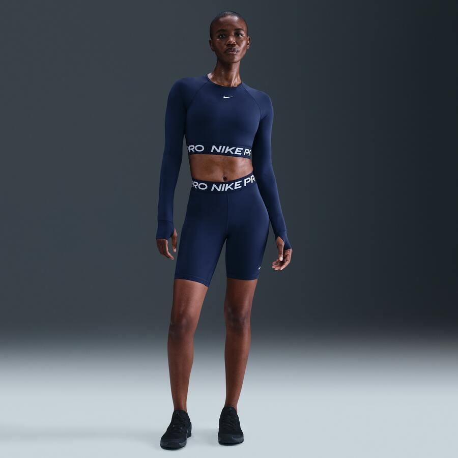 Nike Pro 365 Damesshorts (21 cm) Blauw - Foto 4