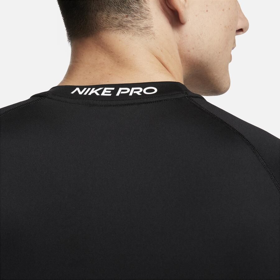 Nike Pro aansluitende herentop met Dri-FIT en korte mouwen Zwart - Foto 2