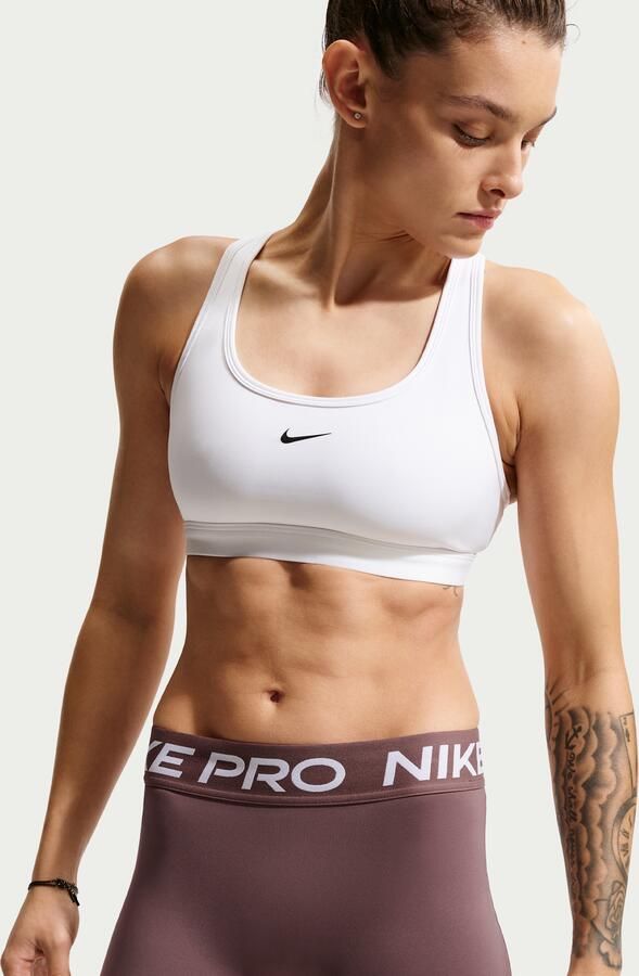 Nike Pro bikeshorts met halfhoge taille voor dames (8 cm) Paars - Foto 3