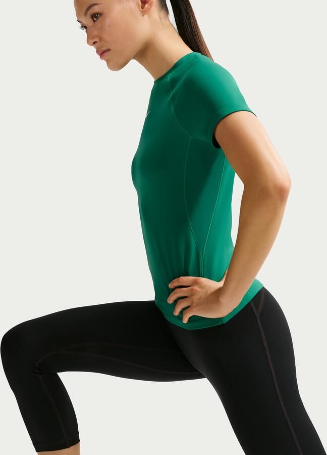 Nike Pro Crop-legging met halfhoge taille voor dames Zwart - Foto 4