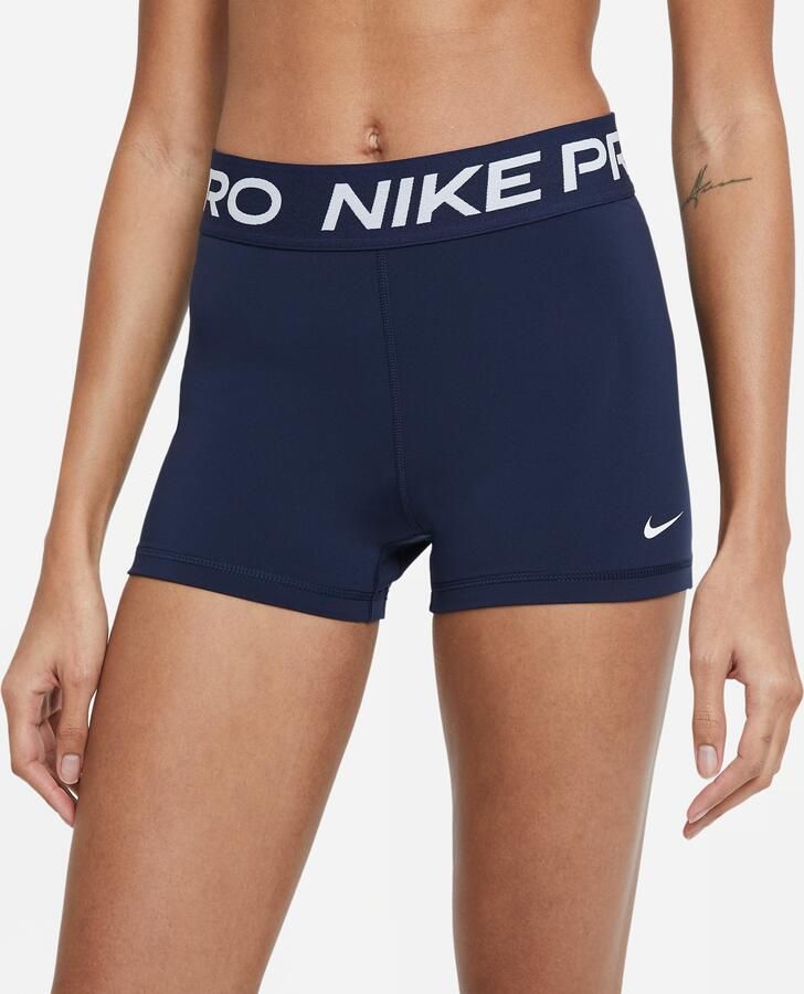 Nike Blauwe Shorts Pro Cz9857 Blauw Dames - Foto 3