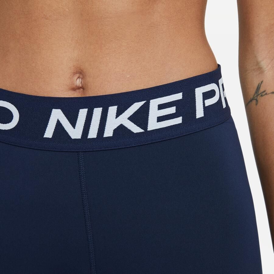 Nike Blauwe Shorts Pro Cz9857 Blauw Dames