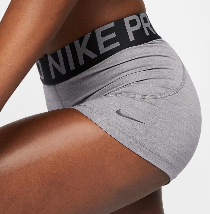 Nike Pro Damesshorts van 7 5 cm Grijs - Foto 3