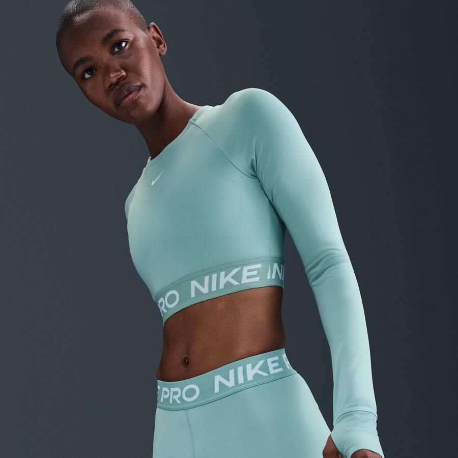 Nike Pro Damesshorts van 7 5 cm Groen