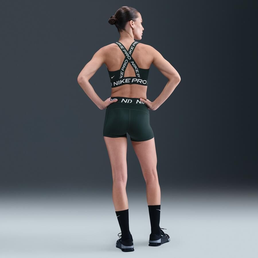 Nike Pro Damesshorts van 7 5 cm Groen - Foto 3