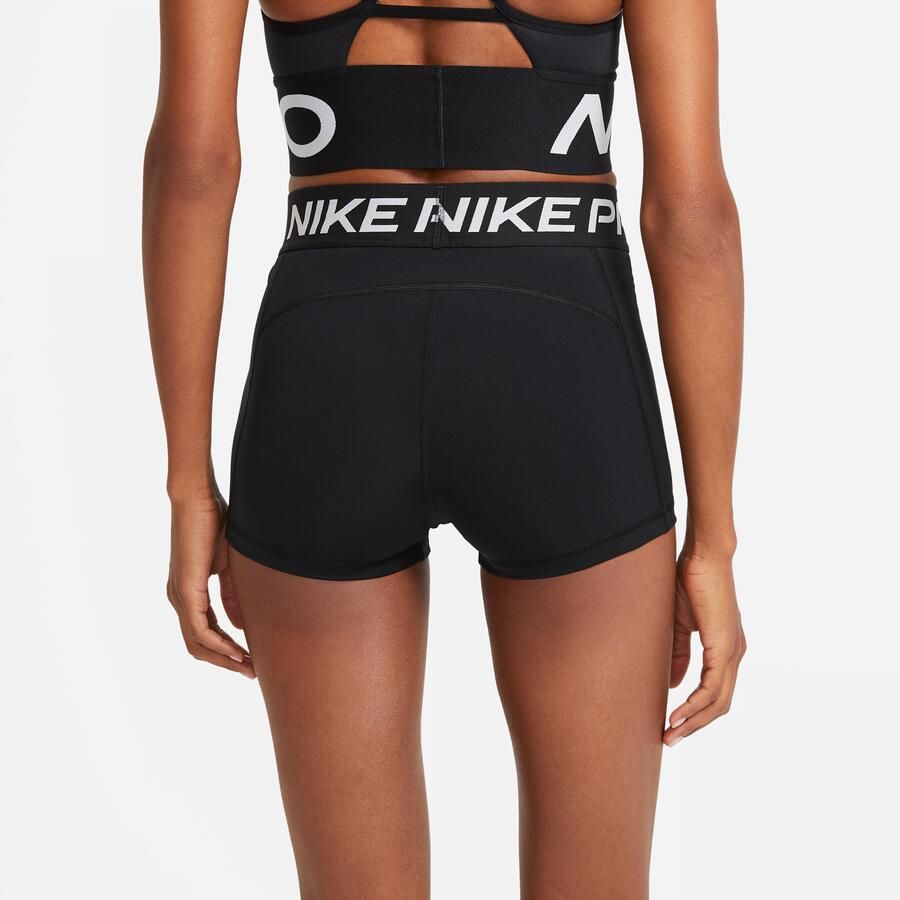 Nike Zwarte mesh trainings shorts Zwart Dames