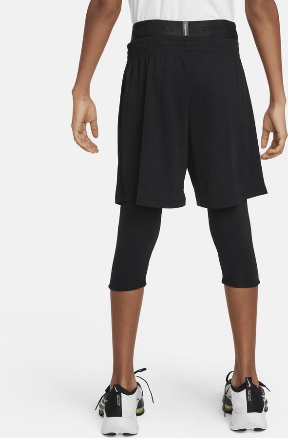 Nike Pro Dri-FIT 3 4-tights voor jongens Zwart - Foto 3