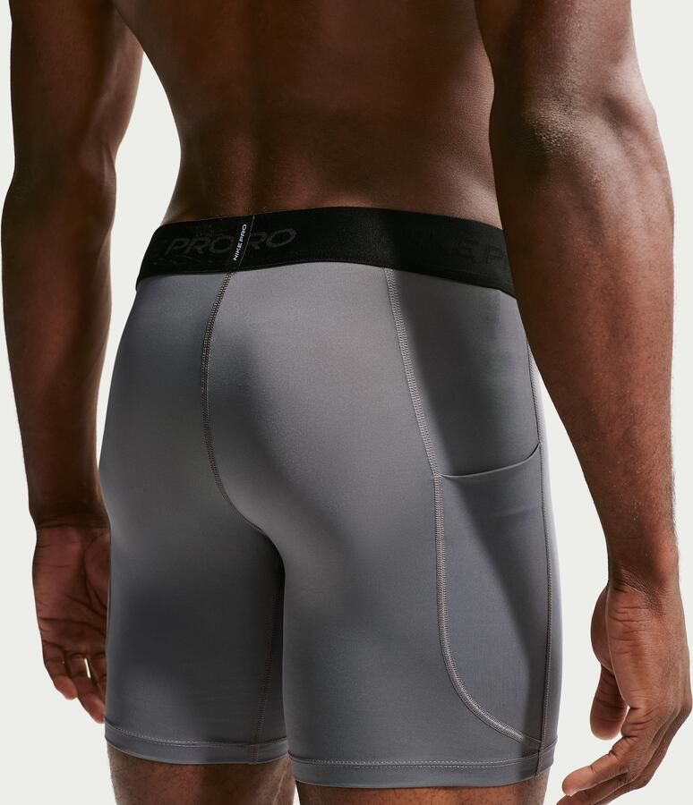 Nike Pro Dri-FIT fitnessshorts voor heren Grijs - Foto 3