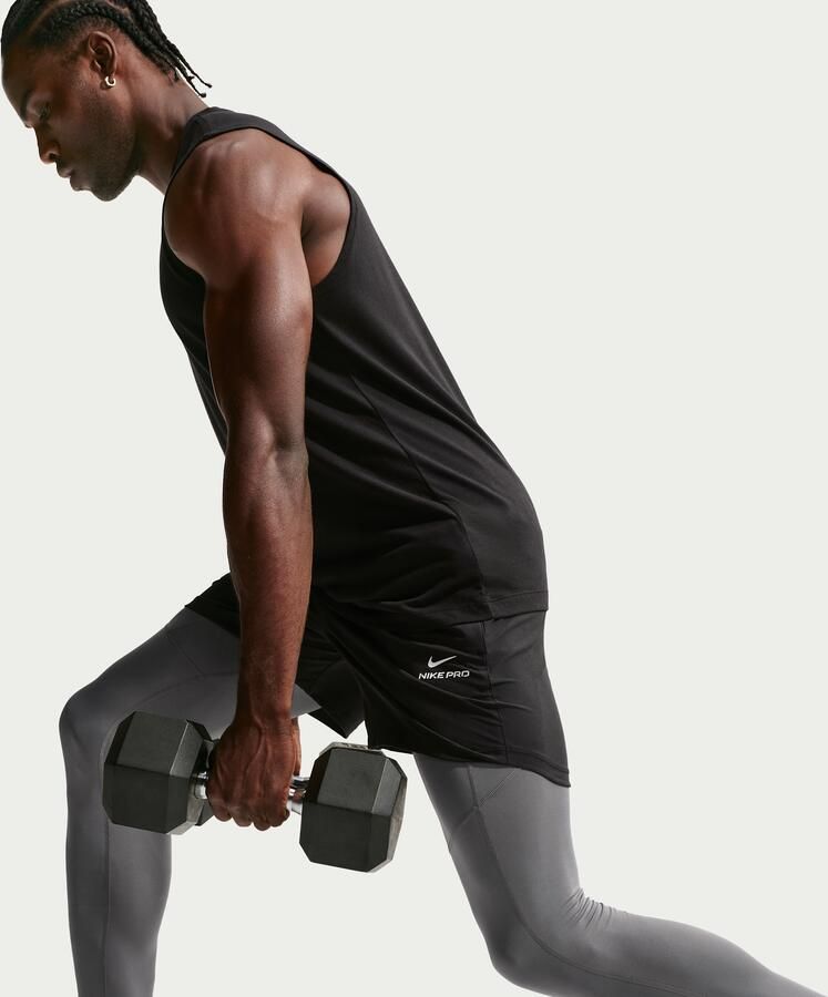Nike Pro Dri-FIT fitnesstights voor heren Grijs - Foto 5