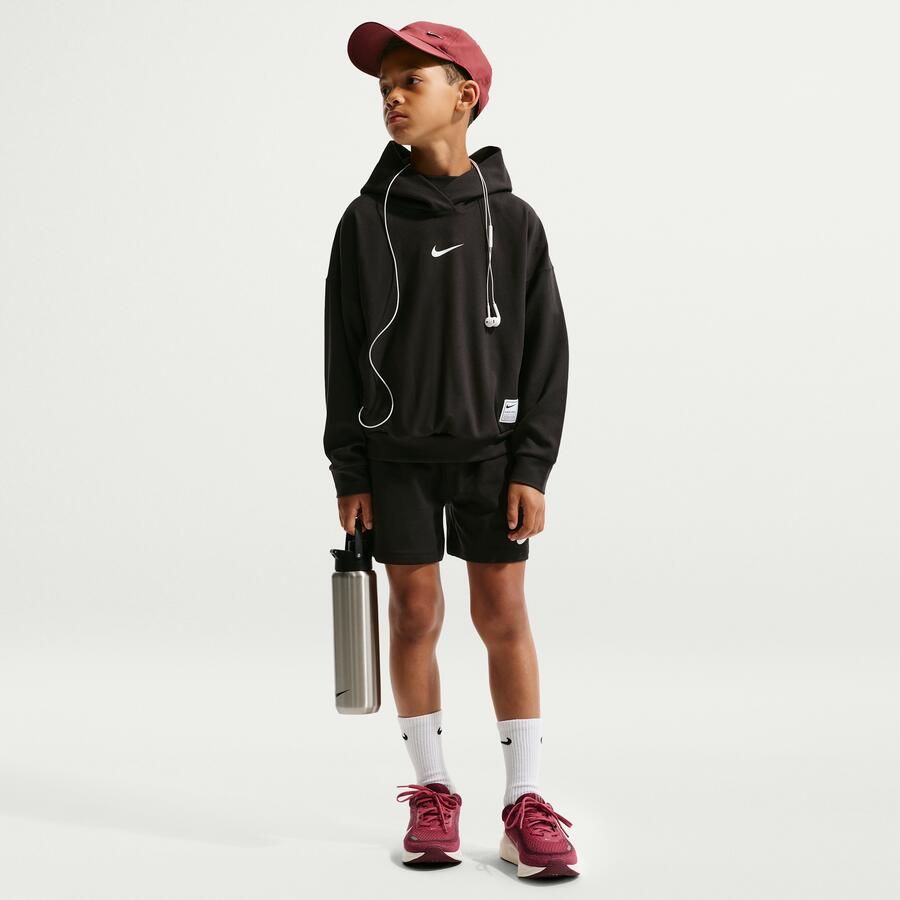 Nike Pro Dri-FIT fleecehoodie voor jongens Zwart