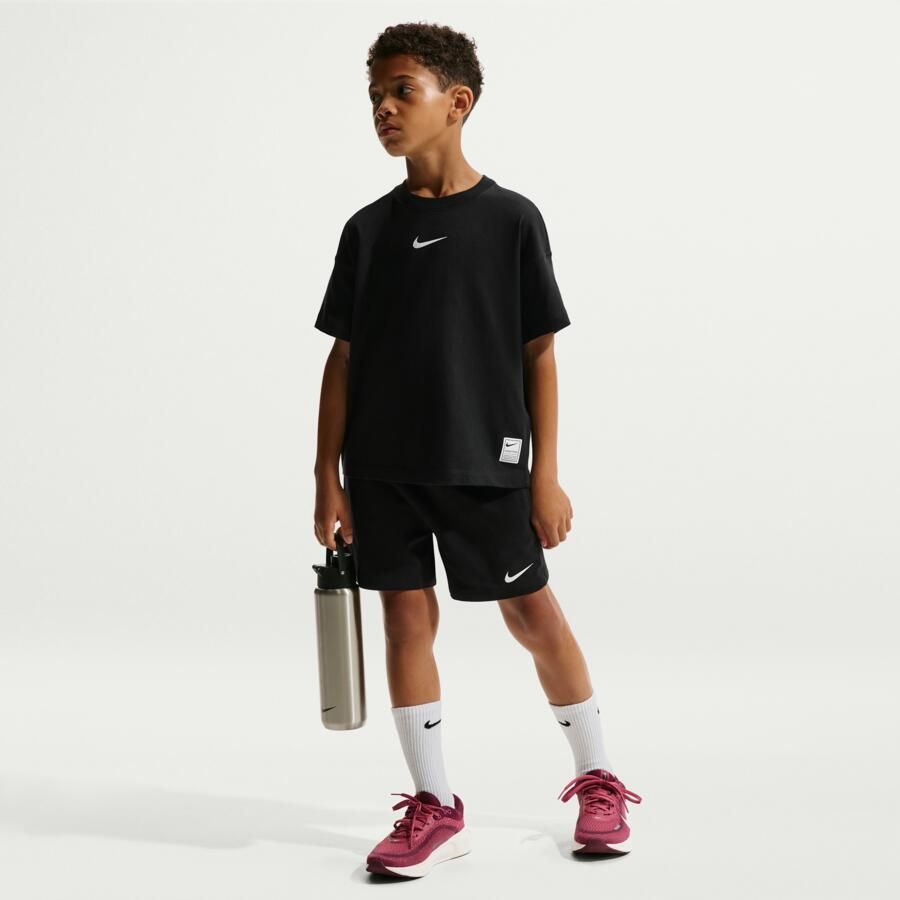 Nike Pro Dri-FIT fleeceshort voor jongens Zwart - Foto 4