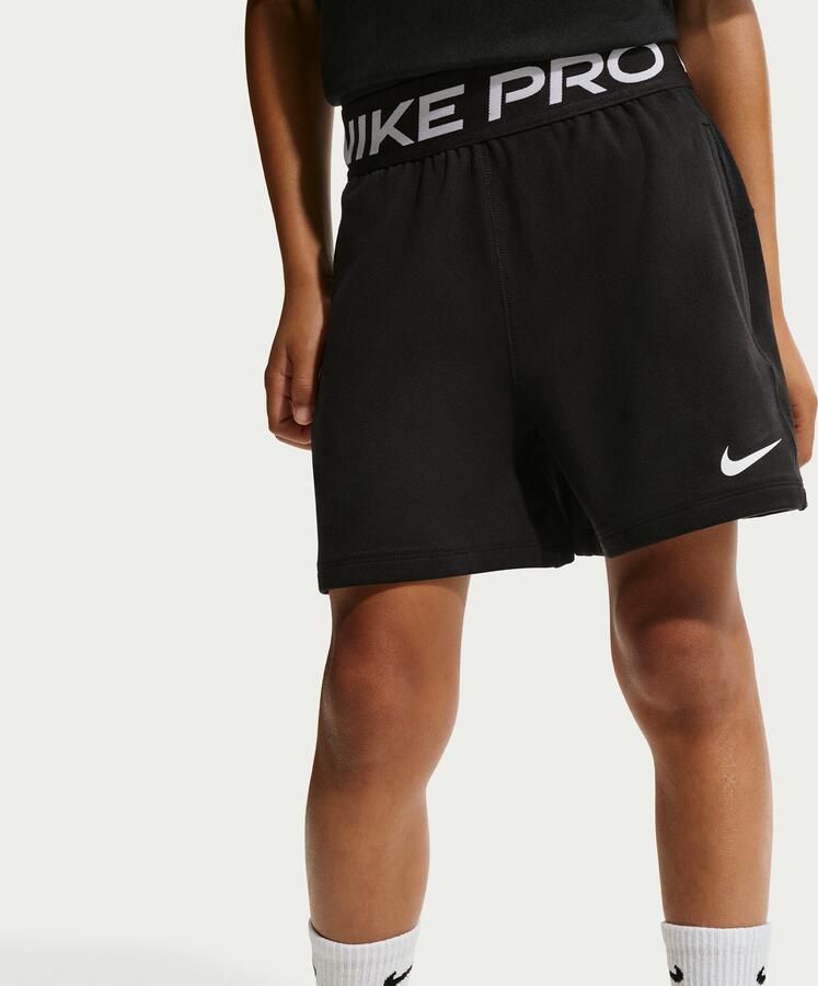 Nike Pro Dri-FIT fleeceshort voor jongens Zwart - Foto 2