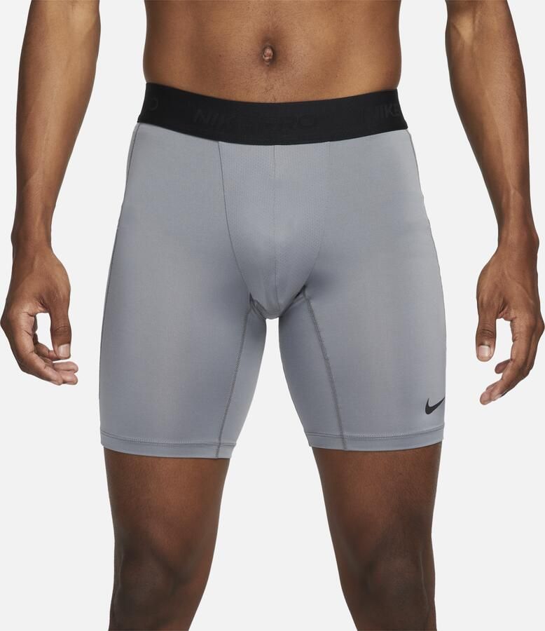 Nike Pro Dri-FIT lange fitnesshorts voor heren Grijs - Foto 4