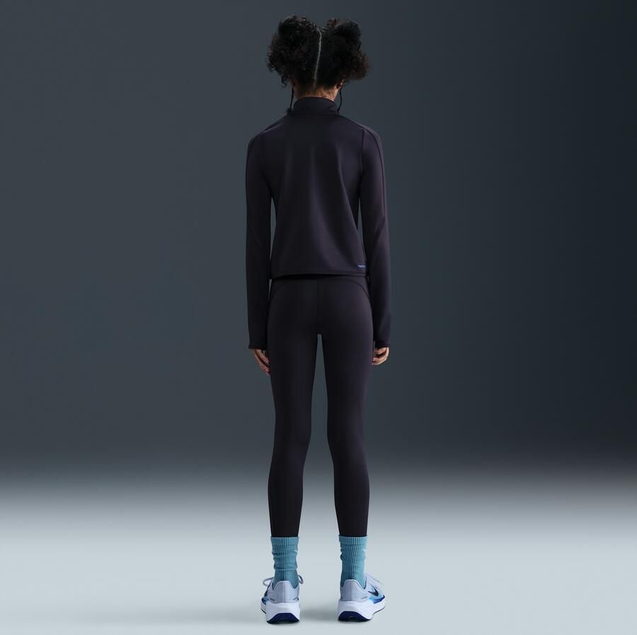 Nike Pro Dri-FIT legging met glanzende accenten voor meisjes Paars - Foto 3