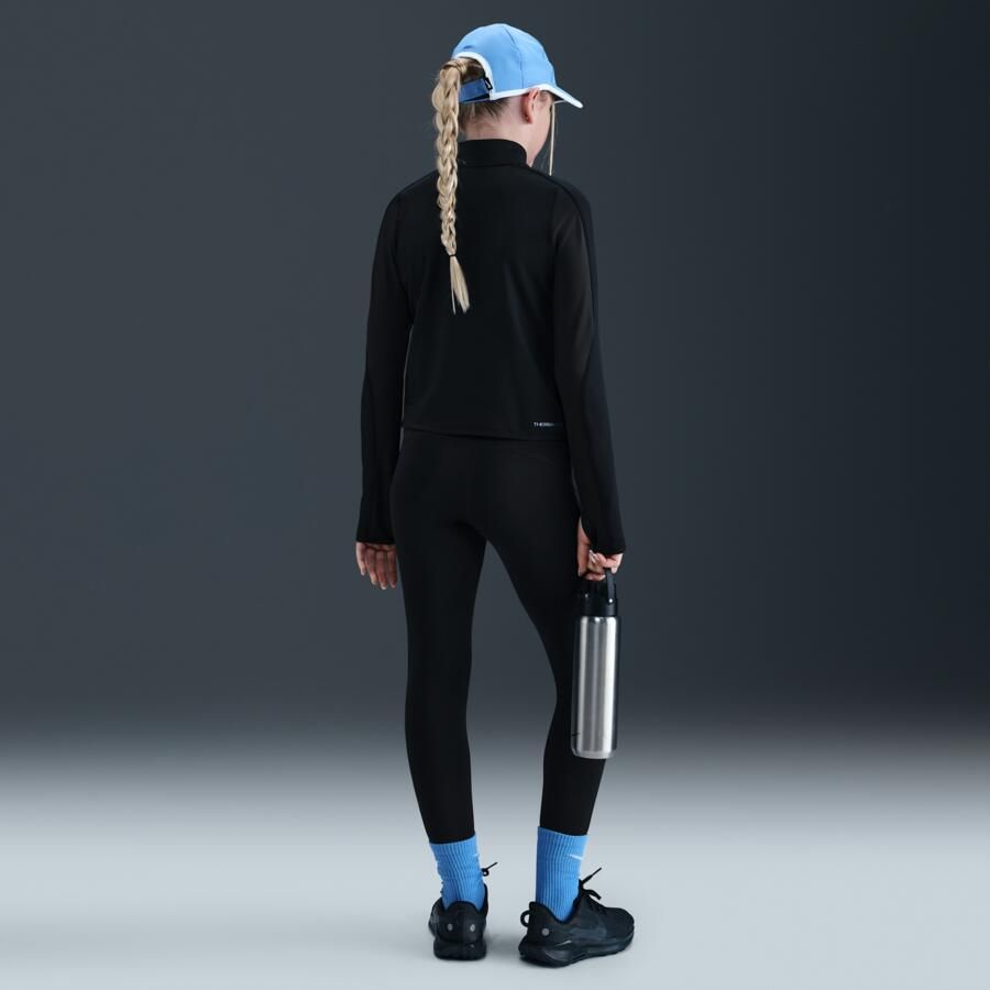 Nike Pro Dri-FIT legging met glanzende accenten voor meisjes Zwart - Foto 3