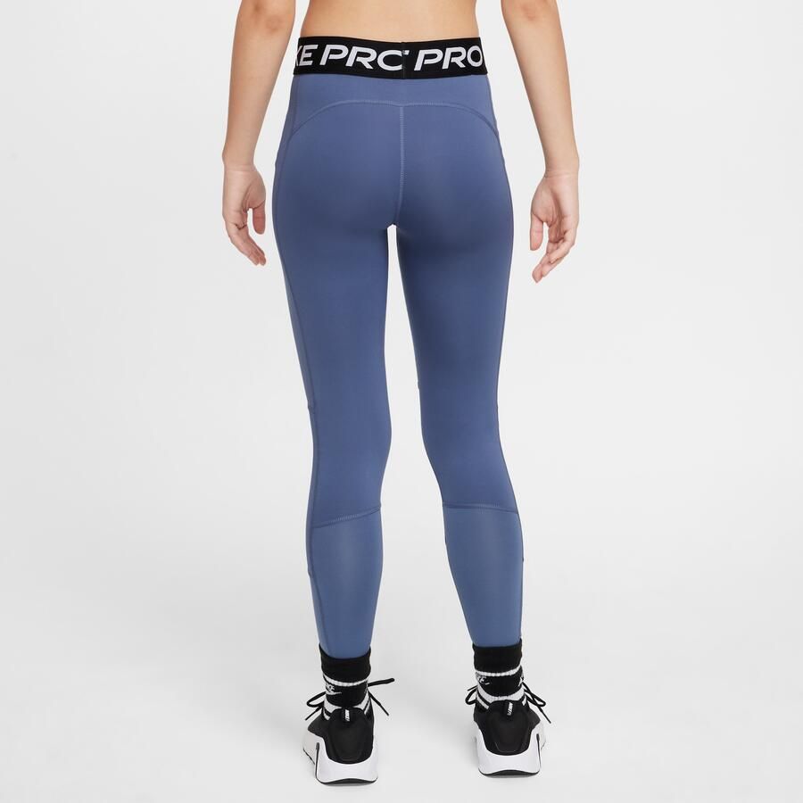 Nike Pro Dri-FIT Legging voor meisjes Blauw - Foto 4