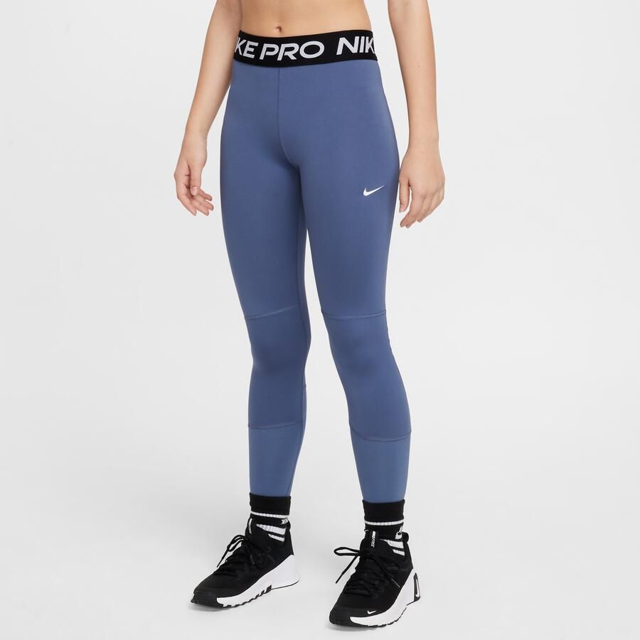 Nike Pro Dri-FIT Legging voor meisjes Blauw - Foto 3