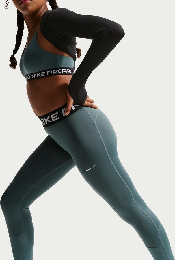 Nike Pro Dri-FIT Legging voor meisjes Grijs - Foto 3