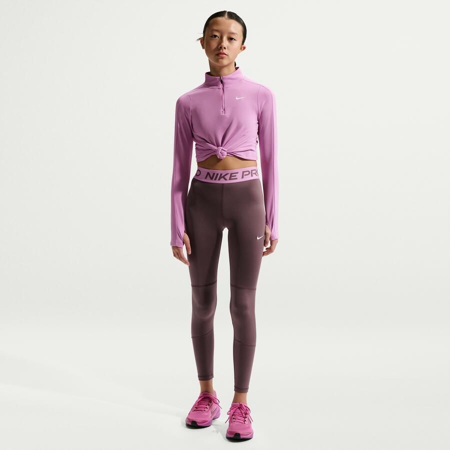 Nike Pro Dri-FIT Legging voor meisjes Paars - Foto 4