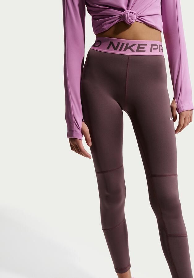 Nike Pro Dri-FIT Legging voor meisjes Paars - Foto 2