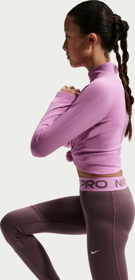 Nike Pro Dri-FIT Legging voor meisjes Paars - Foto 3